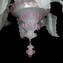 Venetian Chandelier Gemma Rose and White - Classique - Original Murano Glass