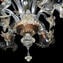 Venetian Chandelier Gemma - Crystal and gold details - Classique - Murano Glass