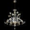 Venetian Chandelier Gemma - Crystal and gold details - Classique - Murano Glass
