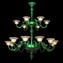 Lampadario Imperiale Firenze - Liberty - Murano Glass - 12 + 6 luci
