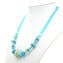Necklace Tupis - Gold and Lightblue - Original Murano Glass OMG