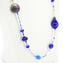 Necklace Skiset - Blue & gold - Original Murano Glass OMG