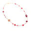 Collana Skiset - Rosso & oro - Vetro di Murano Originale OMG