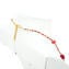 Collana Skiset - Rosso & oro - Vetro di Murano Originale OMG