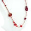 Collana Skiset - Rosso & oro - Vetro di Murano Originale OMG
