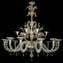 Luxury Venetian Chandelier Rezzonico with Gold details  - Original Murano Glass OMG