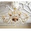 Venetian Chandelier Olesia Gold 24 kt - Rezzonico - Original Murano Glass