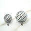 Filigree Murano glass Beads - Black white
