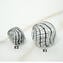 Filigree Murano glass Beads - Black white