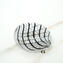 Filigree Murano glass Beads - Black white
