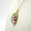 Bloom Pendant Jade - Oval - Murrine & Gold  - Orignal Murano Glass OMG 