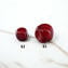 Murano glass Beads - Red & Aventurine 