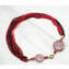 Necklace Red & Black - Conterie + beads filigree - Original Murano Glass OMG