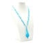 Necklace glass bead - Lightblue & aventurine - Original Murano Glass OMG