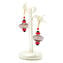 Earrings - Filigree - Red Black - Original Murano Glass OMG