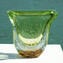 Vaso Rinascimento Sommerso - Verde & Marrone - Vetro di Murano Originale OMG