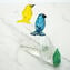 Couple of birds on branch - Glass Sculpture - Original Murano Glass OMG