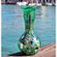 Lily Vase High - Green - Original Murano Glass OMG