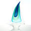 Barca a vela Scultura Sommersa BG - Original Murano glass