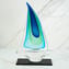 Barca a vela Scultura Sommersa BG - Original Murano glass