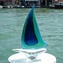 Barca a vela Scultura Sommersa BG - Original Murano glass