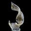 Strip Sculpture Sommerso Gold - Chroma Collection - Original Murano Glass 