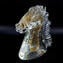 Horse head Sculpture Sommerso Gold - Chroma Collection - Original Murano Glass 