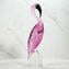 Ibis ametista - Elegante Scultura - Vetro di Murano Originale OMG