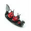 Family ladybugs on gondola - Original Murano Glass OMG